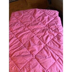 Pottery Barn Kids Twin Quilt Down Comforter Bright Pink Comfy Warm
